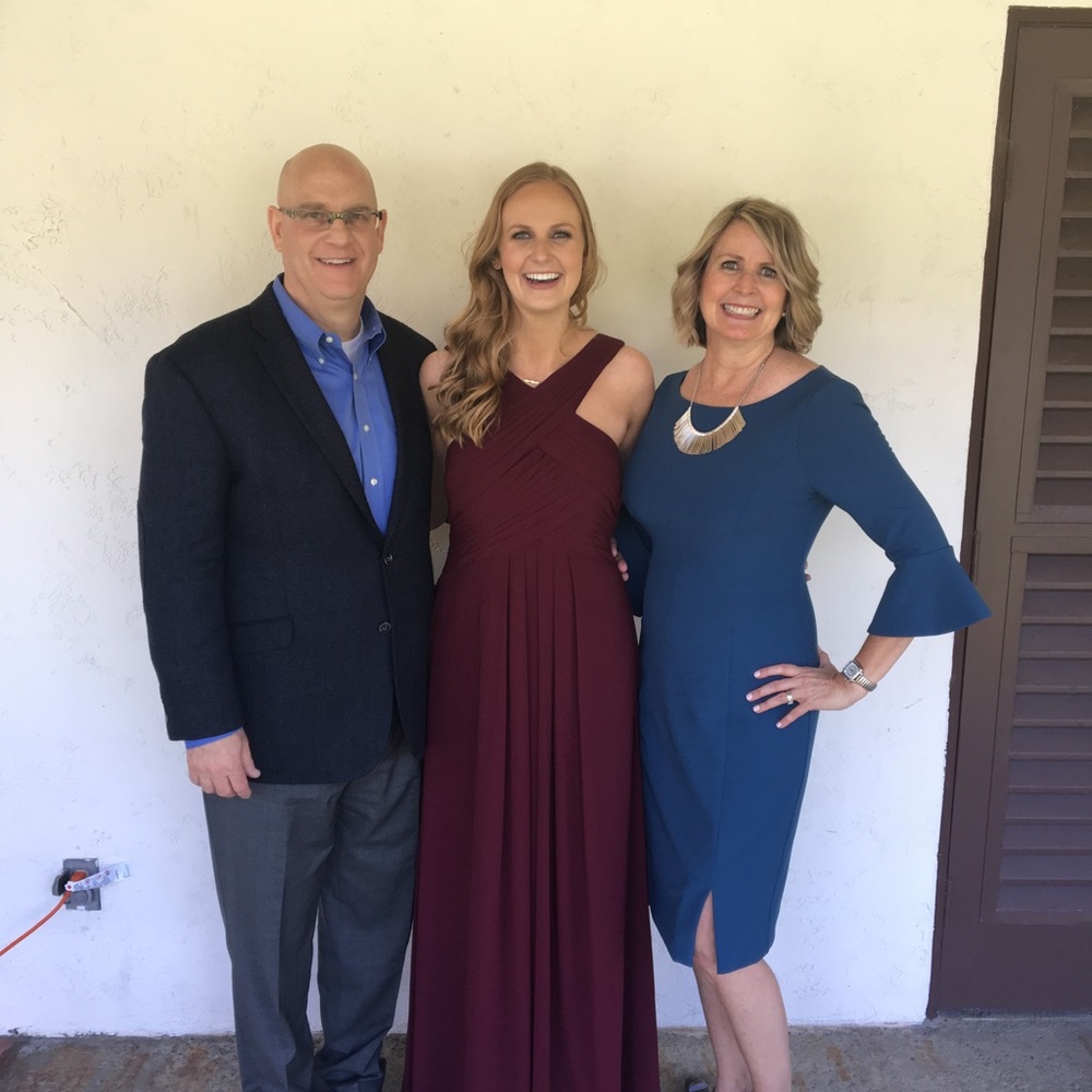 Maroon bridesmaid dress